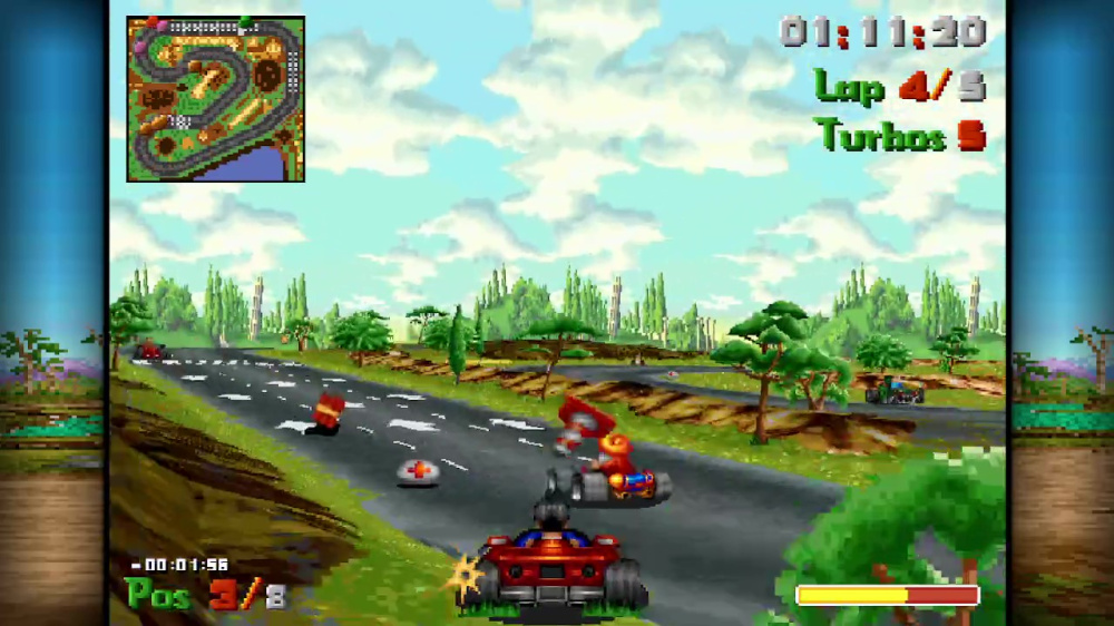 色彩繽紛的賽道場景與角色互動