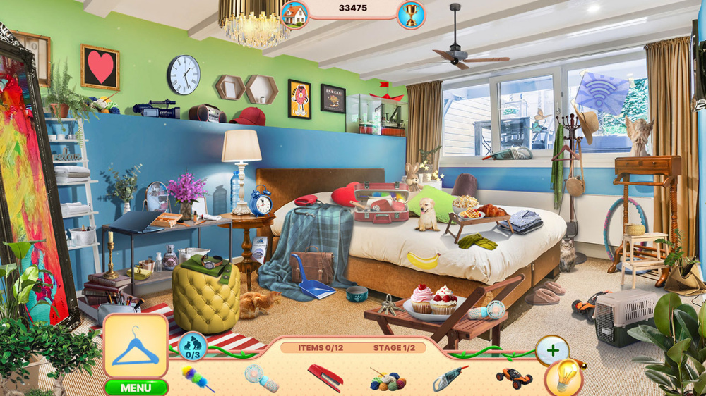 綠意盎然的花園場景