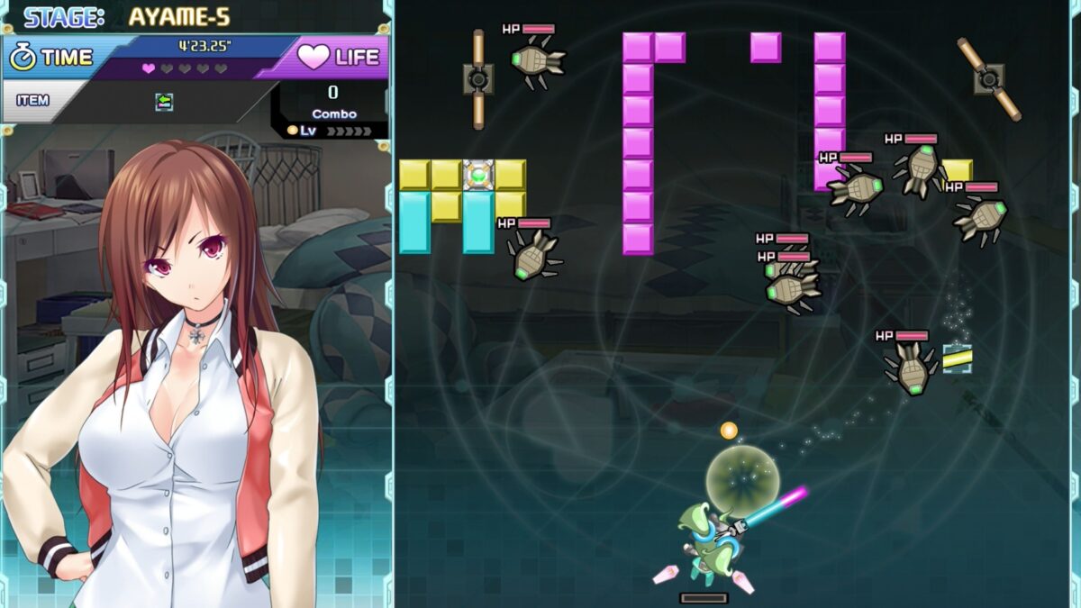 精準擊破磚塊的瞬間畫面