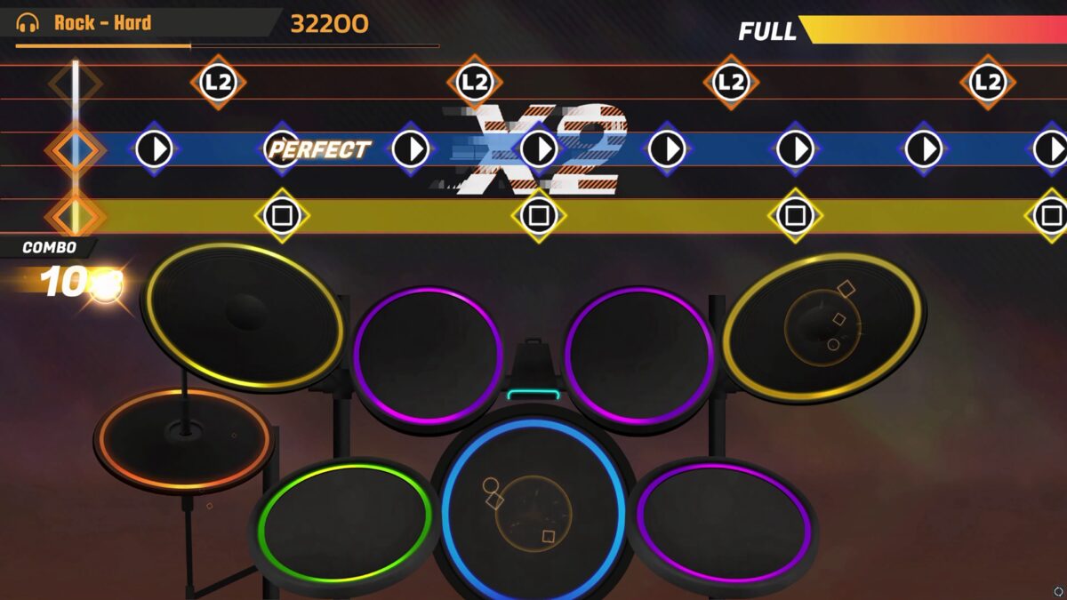 Drum Box 的各曲目統計介面