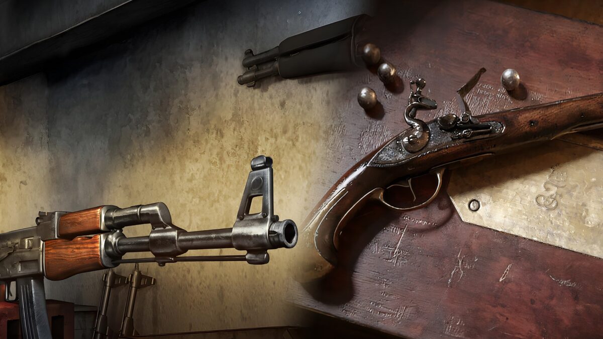 槍匠模擬器與黑火藥 DLC 宣傳圖