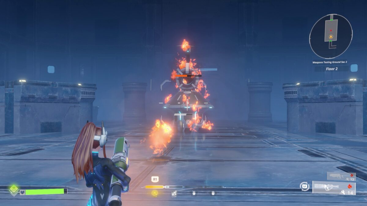 不同武器的性能與介面展示