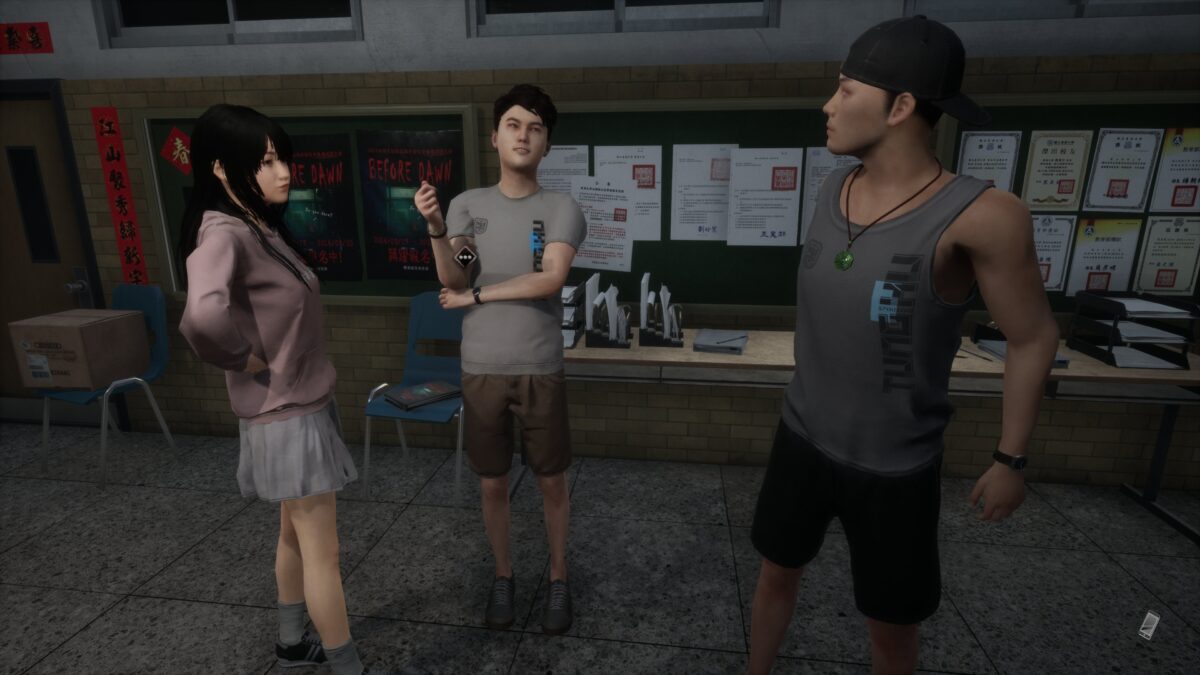 深夜的校園場景