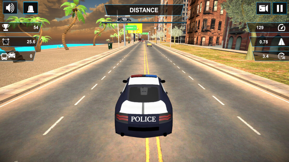 追逐狂飆 夜間追捕畫面