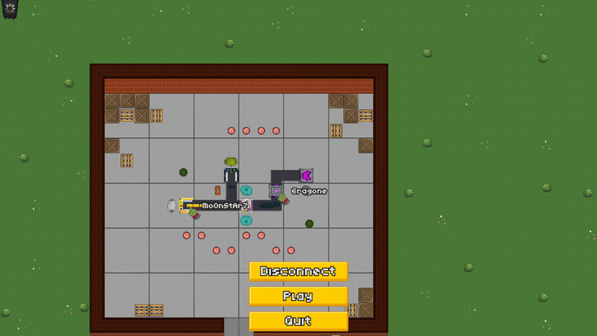 怪物員工在工廠中忙碌的情景