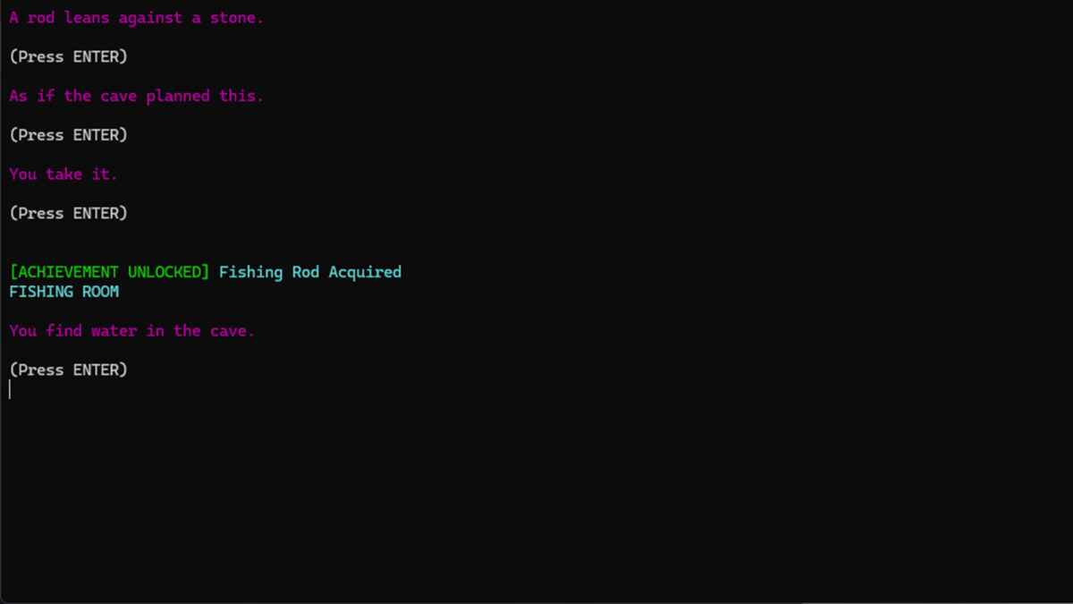 Nick's Text Adventure 展示了文字遊戲的無限可能