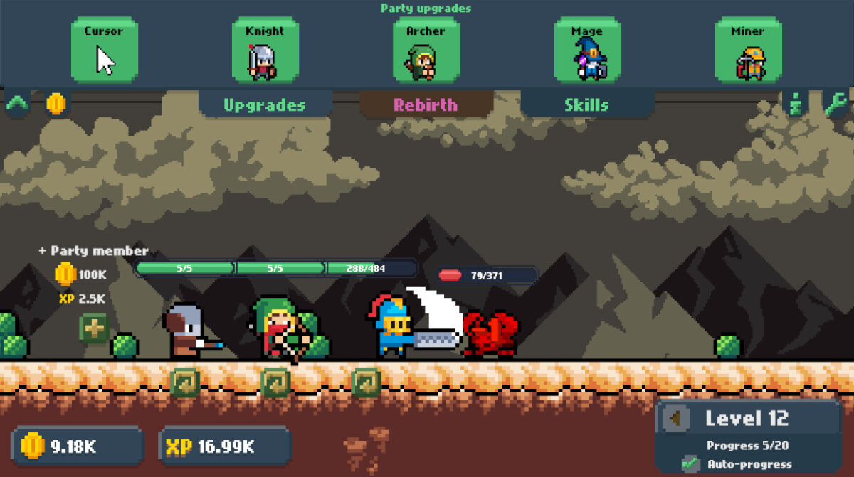 Gridle 豐富的升級菜單