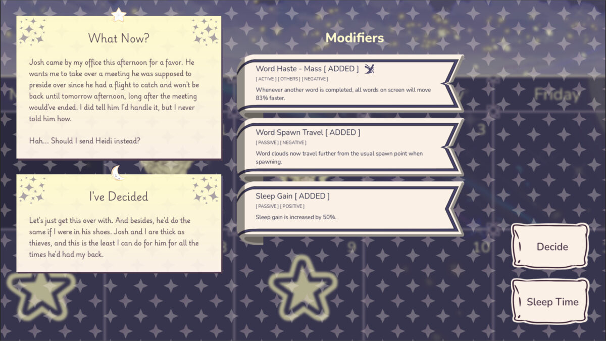 Type Her to Sleep 遊戲截圖4