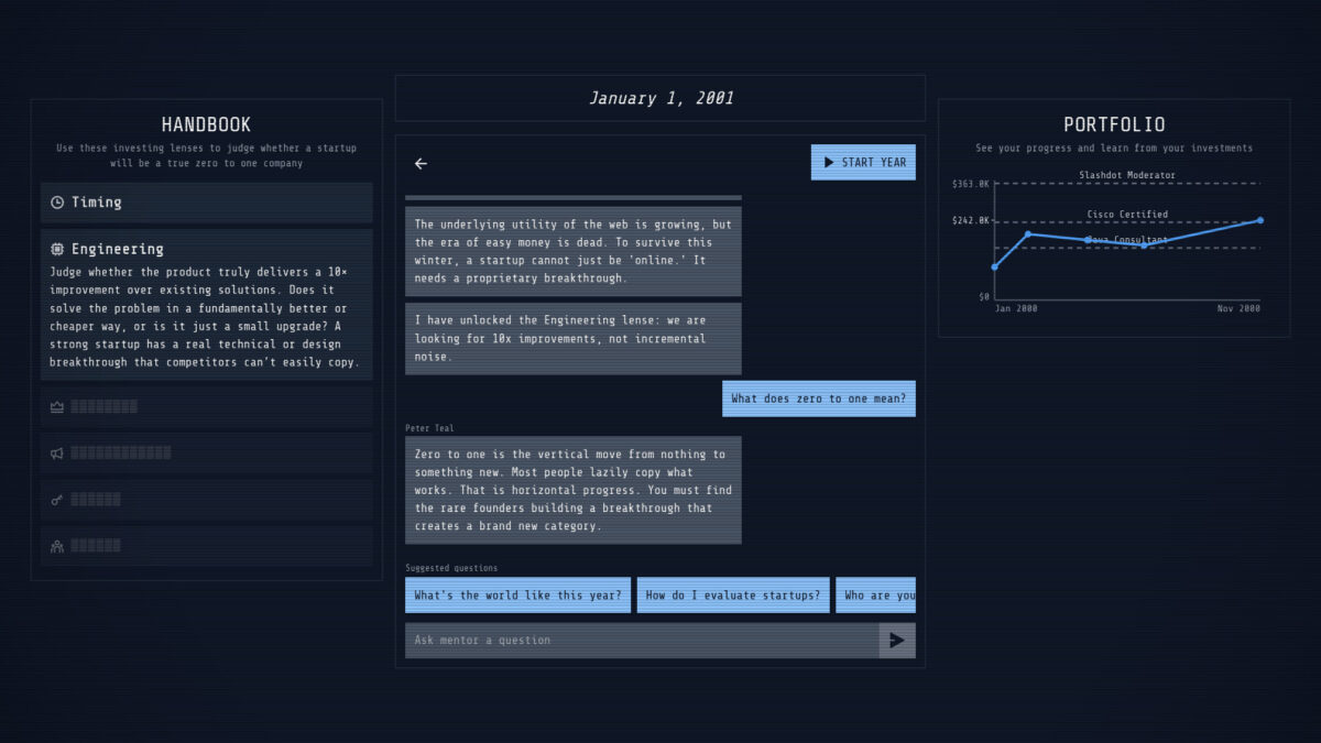 ZeroOne Terminal 與創辦人對話畫面