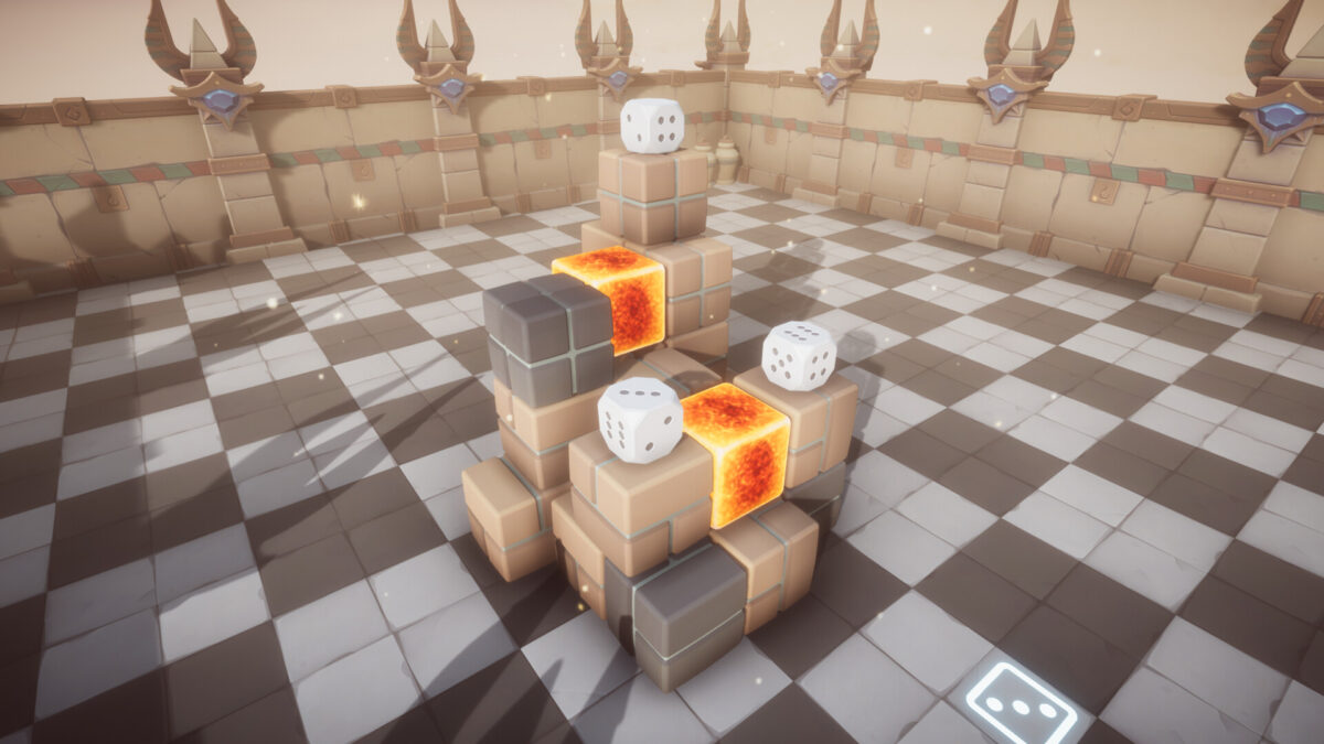 玩家在神廟中觀察環境尋找解謎線索