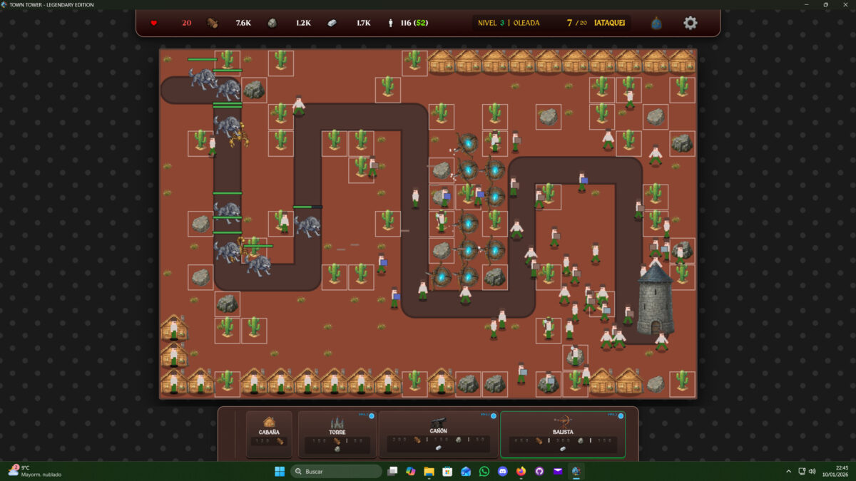 Town Tower 複雜防禦佈局