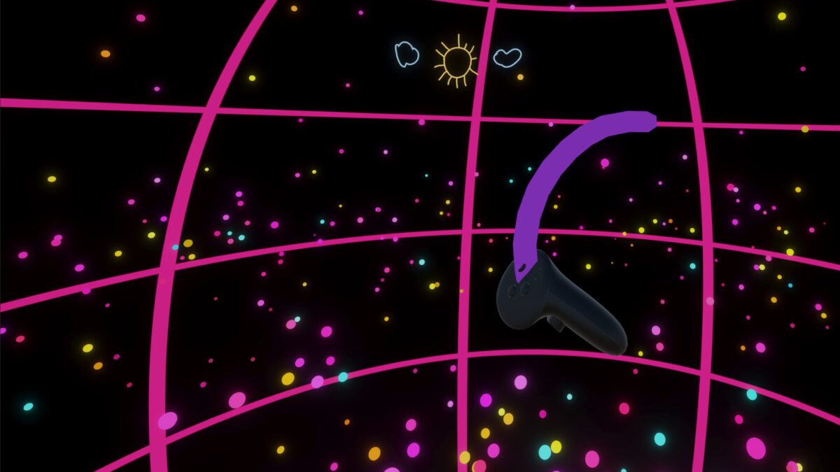 在虛擬實境中使用光影筆刷進行第一人稱創作