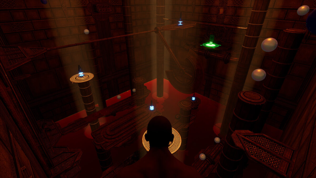 神祕的光源指引玩家前進的方向