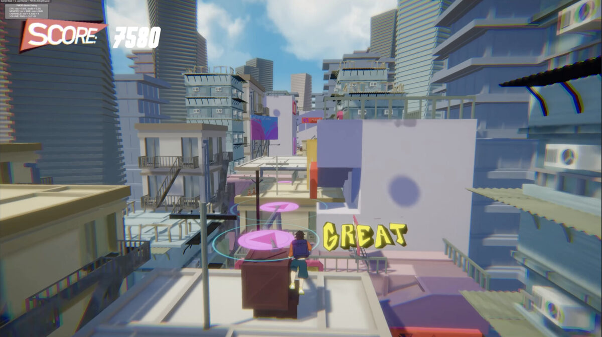 細緻的 2.5D 都市透視感