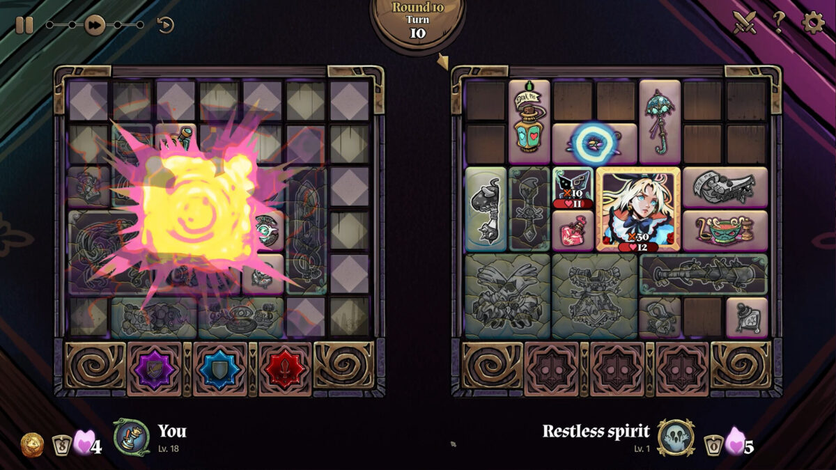 遊戲戰鬥介面展示