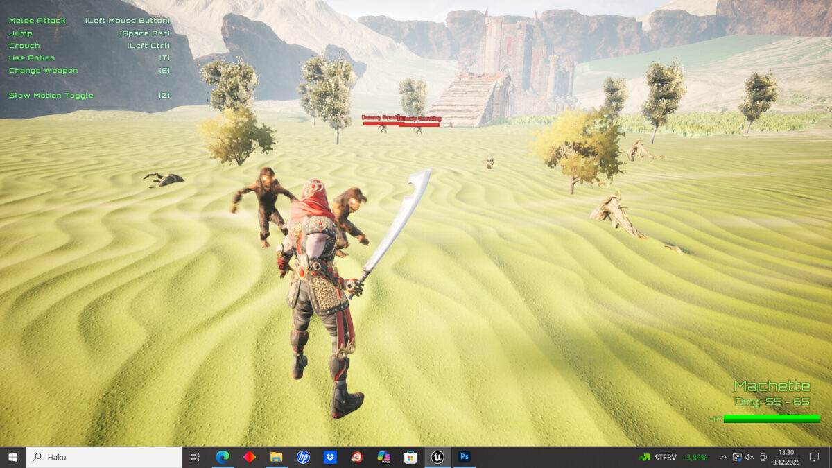 遊戲戰鬥場景截圖一