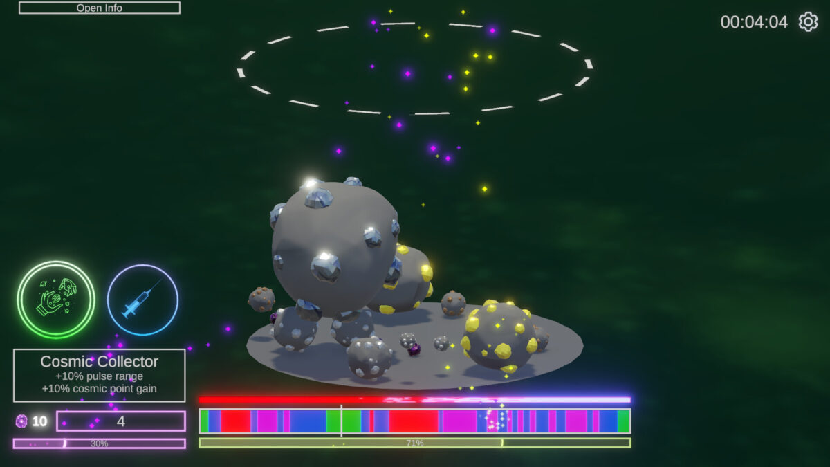 壯麗的背景與天體合成