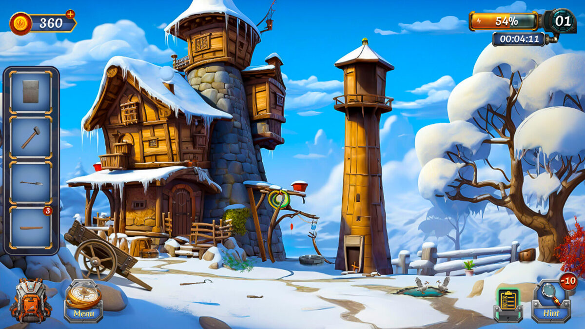 遊戲場景截圖：精緻的室內解謎環境