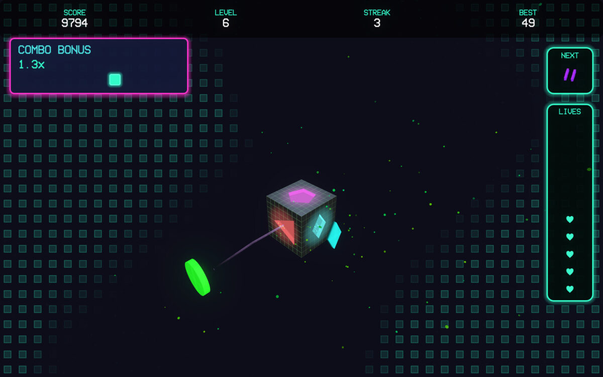 Qubx 2 絢麗的霓虹視覺背景