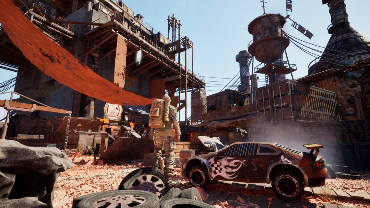 Duneborn 實機遊戲畫面 - 載具改裝與探索