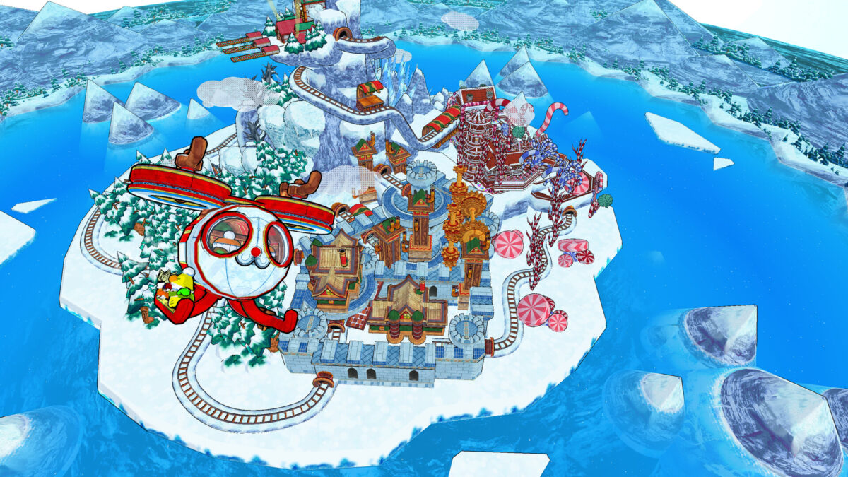 充滿活力的 3D 精靈村莊景觀