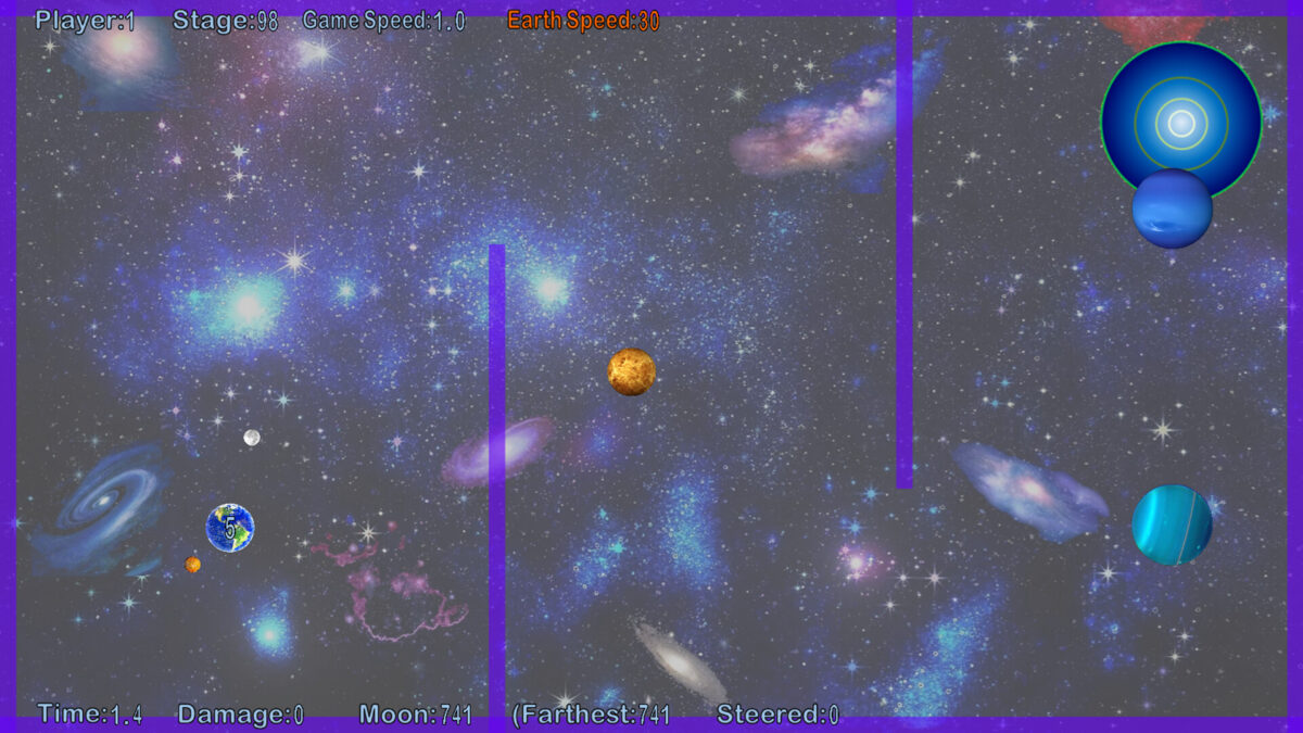 閃避繁星並引導月球前行