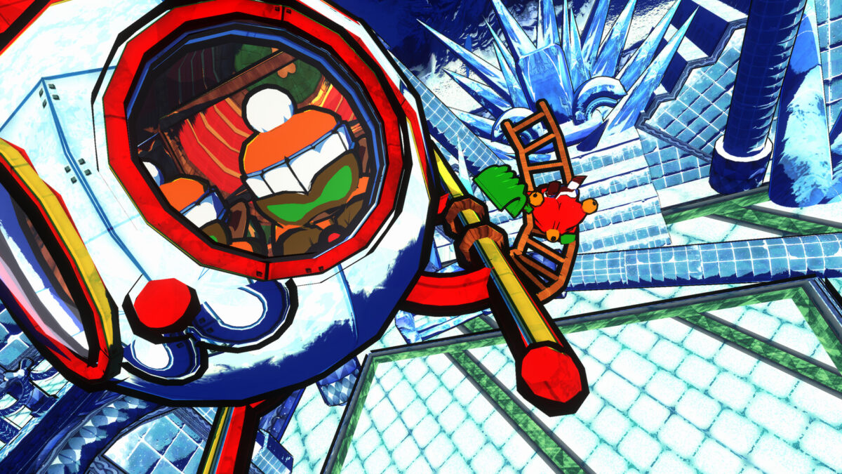 聖誕關卡中的複雜益智機關