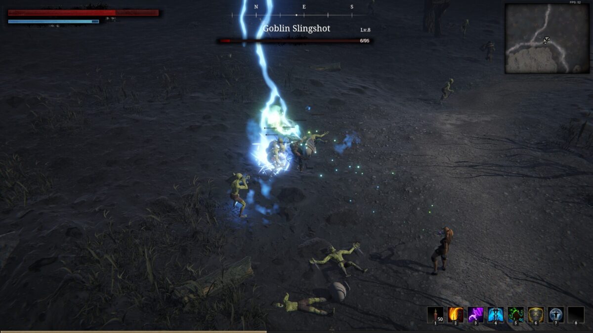 遊戲中的戰鬥場面與光影效果