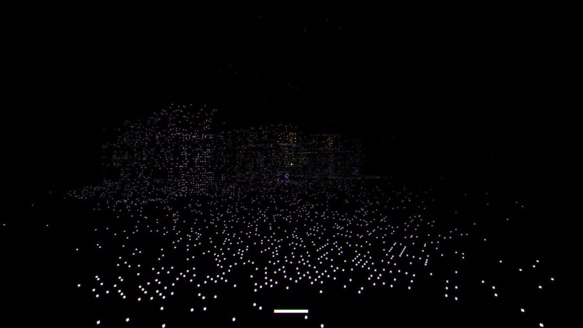 紅色的掃描視覺效果帶來壓迫感