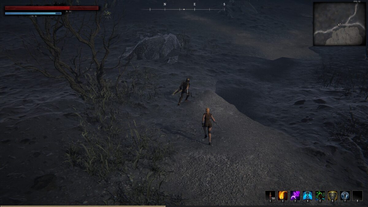 玩家探索危險的森林環境