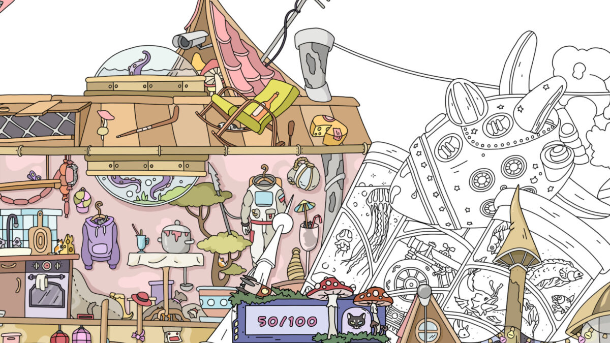 色彩繽紛的填色效果