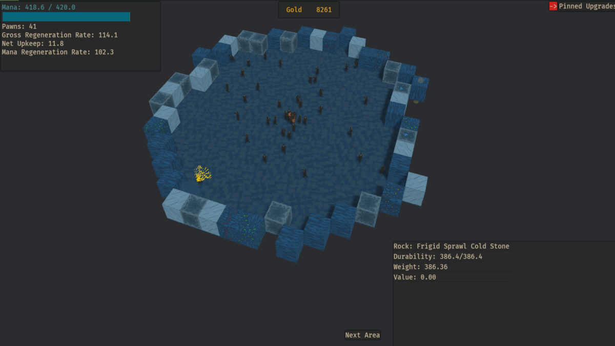 遊戲中不同區域的視覺呈現