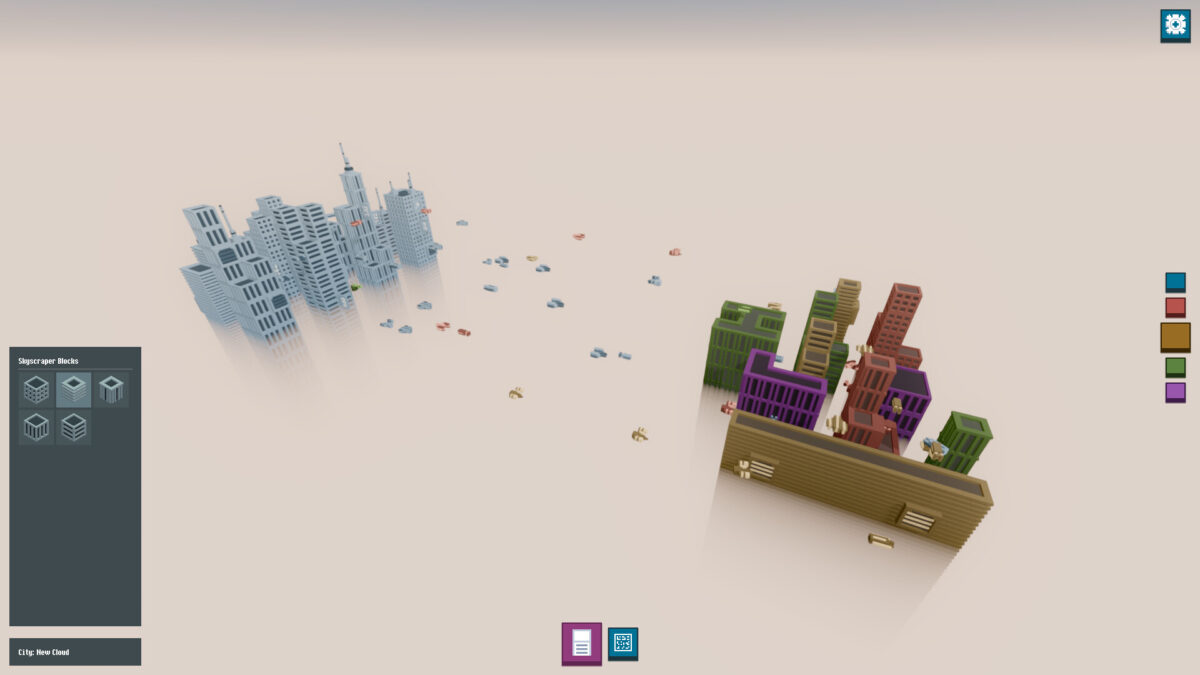 俯瞰繁忙的空中載具穿梭路徑