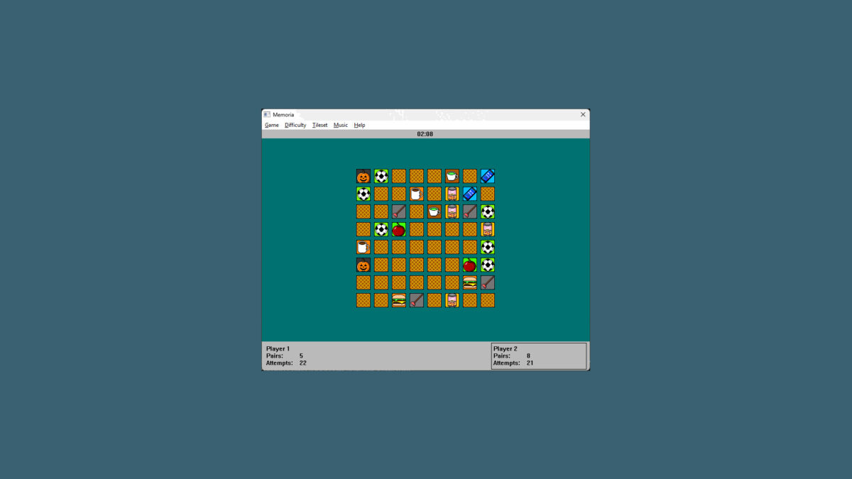 Memoria 充滿 90 年代風格的介面設計