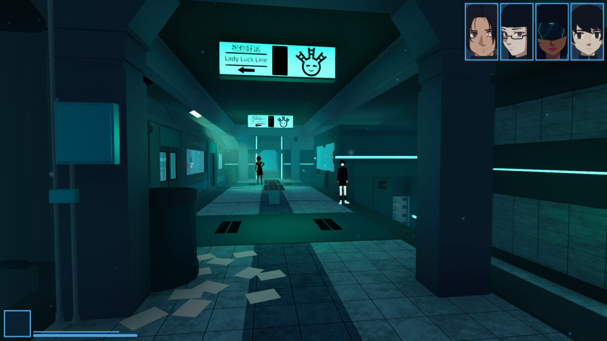 遊戲中具備強烈視覺小說風格的人物對話