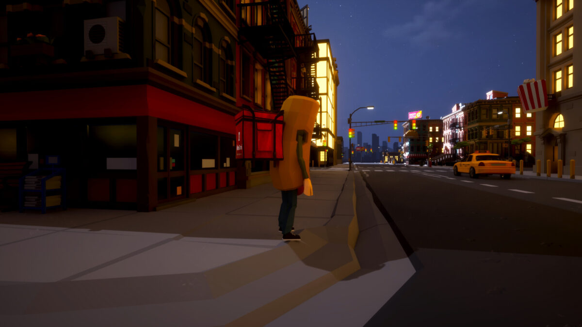 夕陽下的寧靜郊區配送