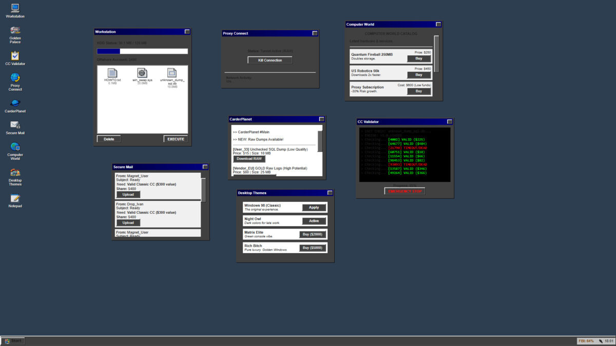 進行信用卡資料驗證操作