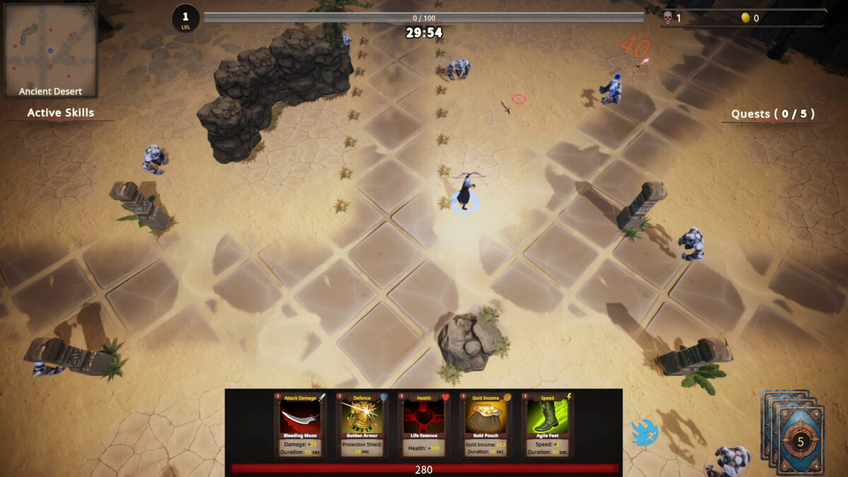 多樣化的卡牌戰鬥介面展示