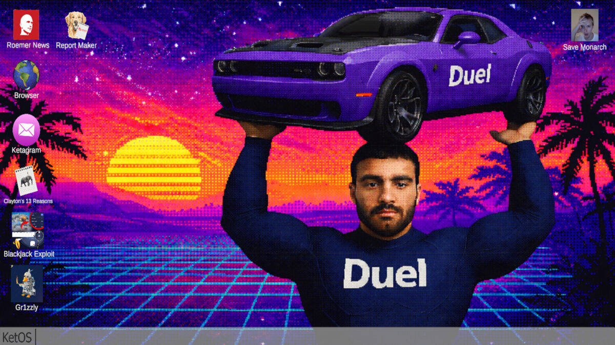 遊戲內模擬辦公環境截圖