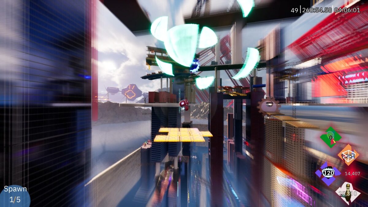 Balls Up 實機截圖 - 複雜的平台設計