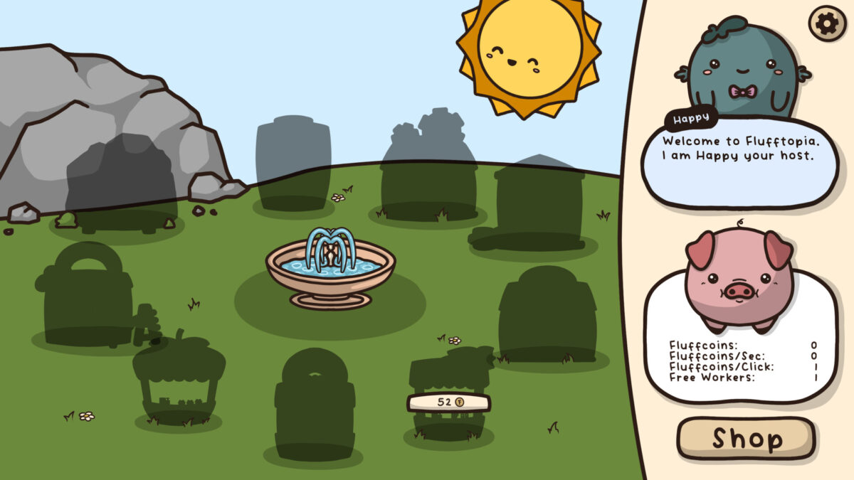 遊戲截圖：展示初期的戰鬥與資源收集畫面