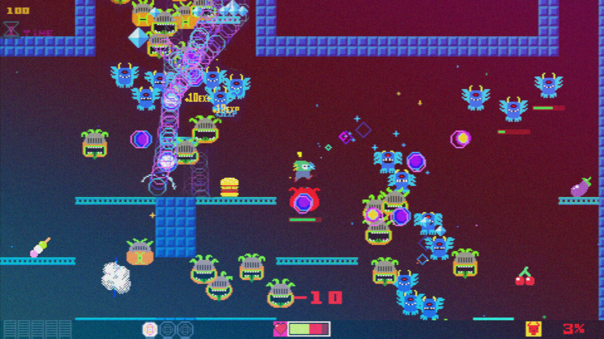 霓虹風格的像素美術是本作的一大亮點