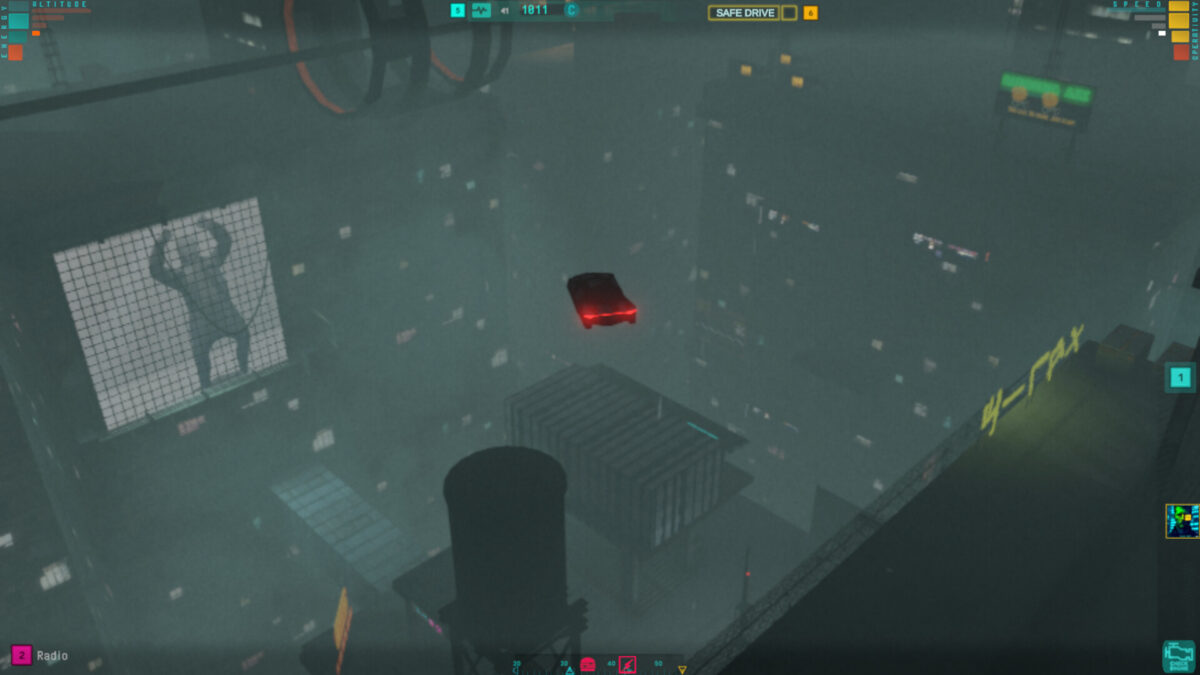 城市內部的昏暗走廊與賽博視覺細節