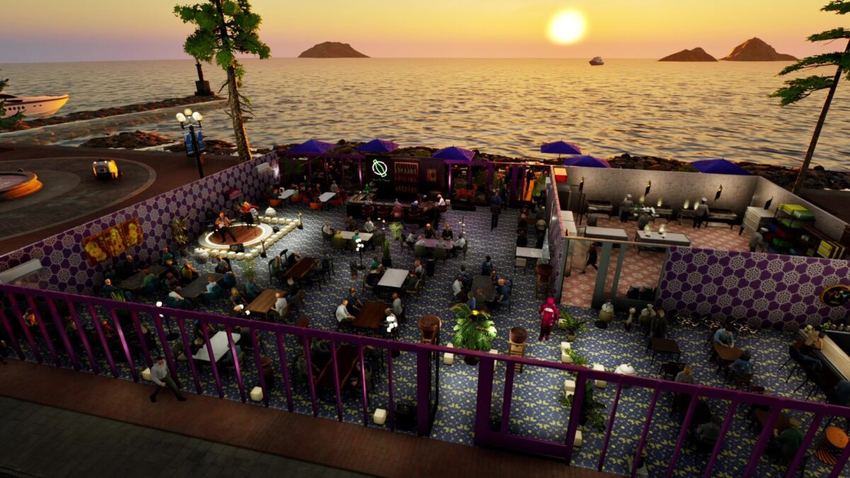 戶外花園用餐區