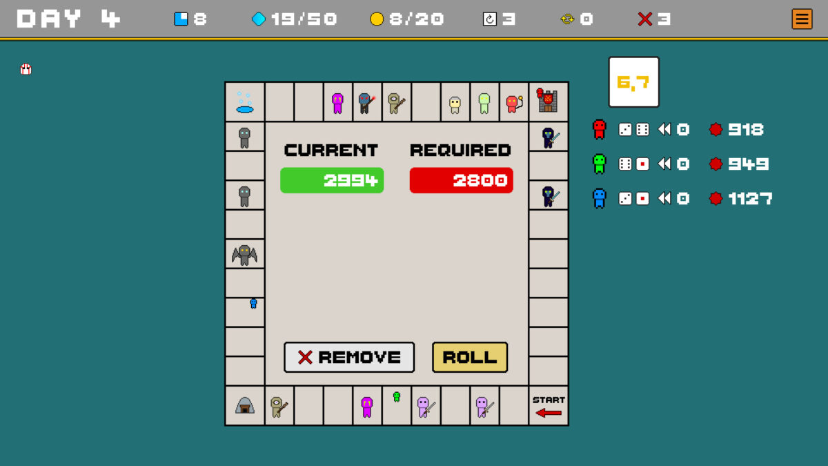Vocator 策略佈局與僕從擲骰界面