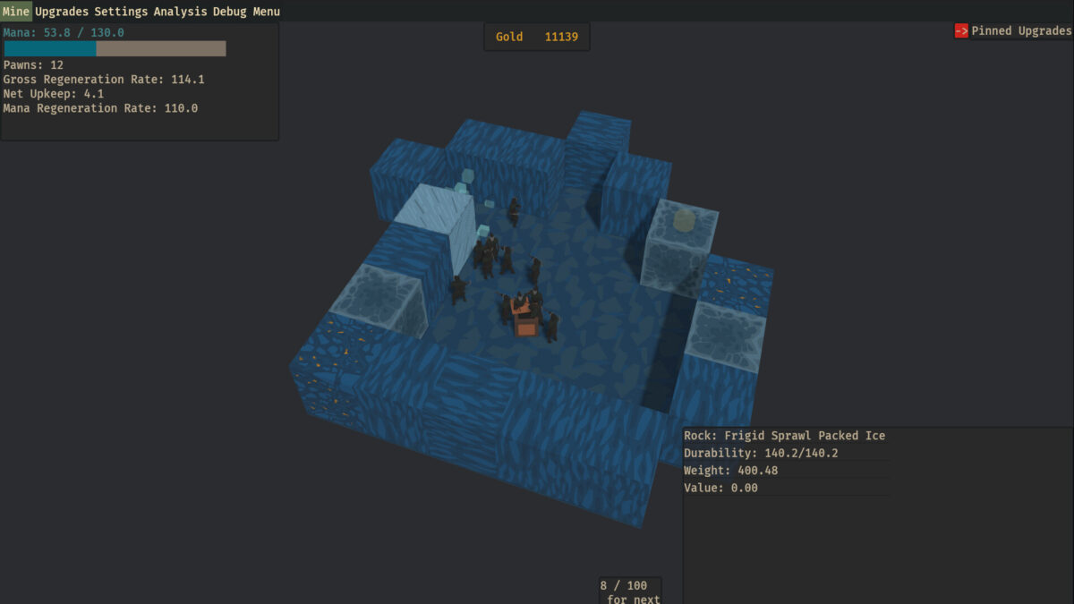 大量的礦工僕從正在進行挖掘作業