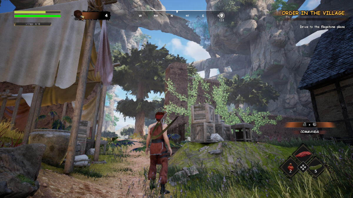 主角 Cinq 與敵人進行白刃戰