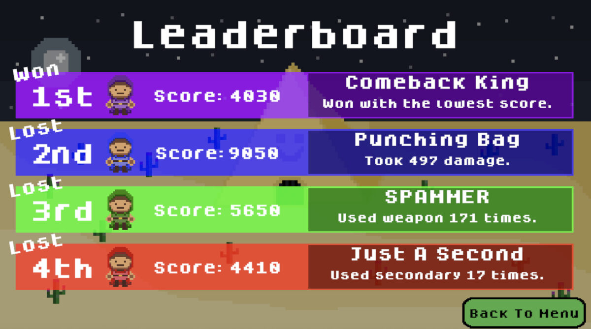 Double Cross Dungeon 遊戲終點前的景象