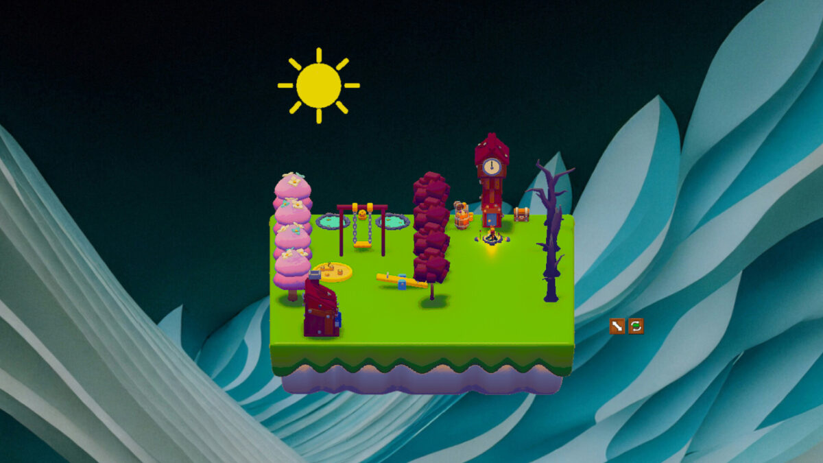 Growmon Island 遊戲截圖 - 夜晚模式