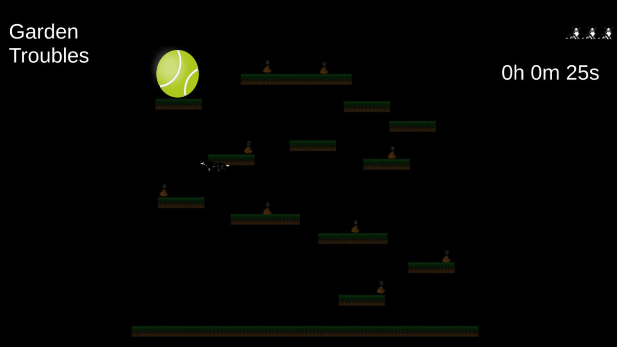 遊戲中的挑戰關卡，需要精確的操作才能通過。